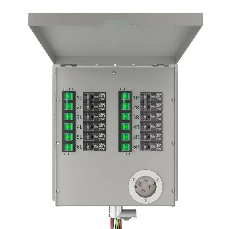 NATURE'S GENERATOR 12 - CIRCUIT 120/240V 30A NON - AUTOMATIC POWER TRANSFER SWITCH - AllProGenerators