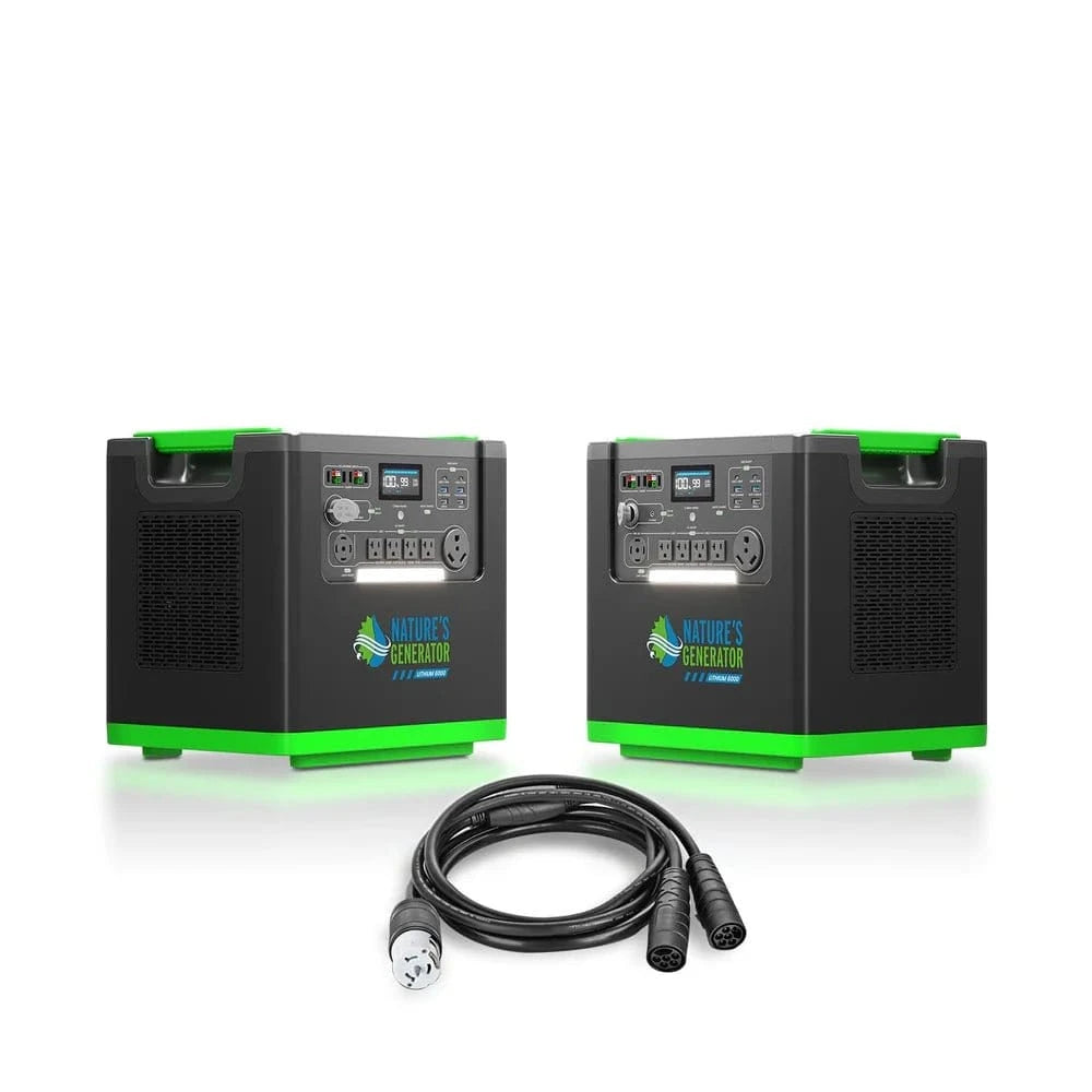 Nature's Generator Lithium 6000 with Solar Panel - AllProGenerators