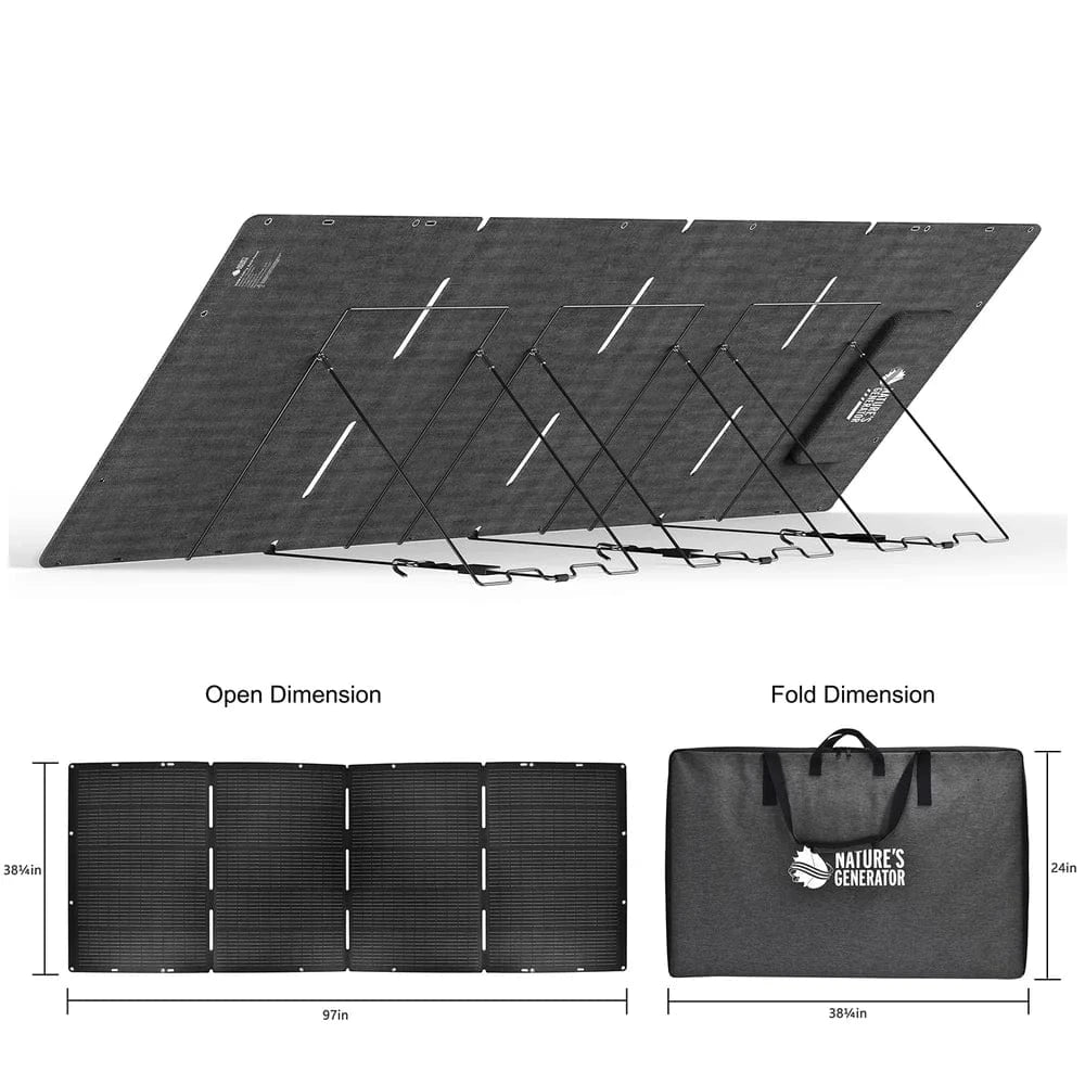 Nature's Generator Lithium 6000 with Solar Panel - AllProGenerators