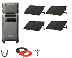 Anker F3800 + 200W Solar Panels - AllProGenerators