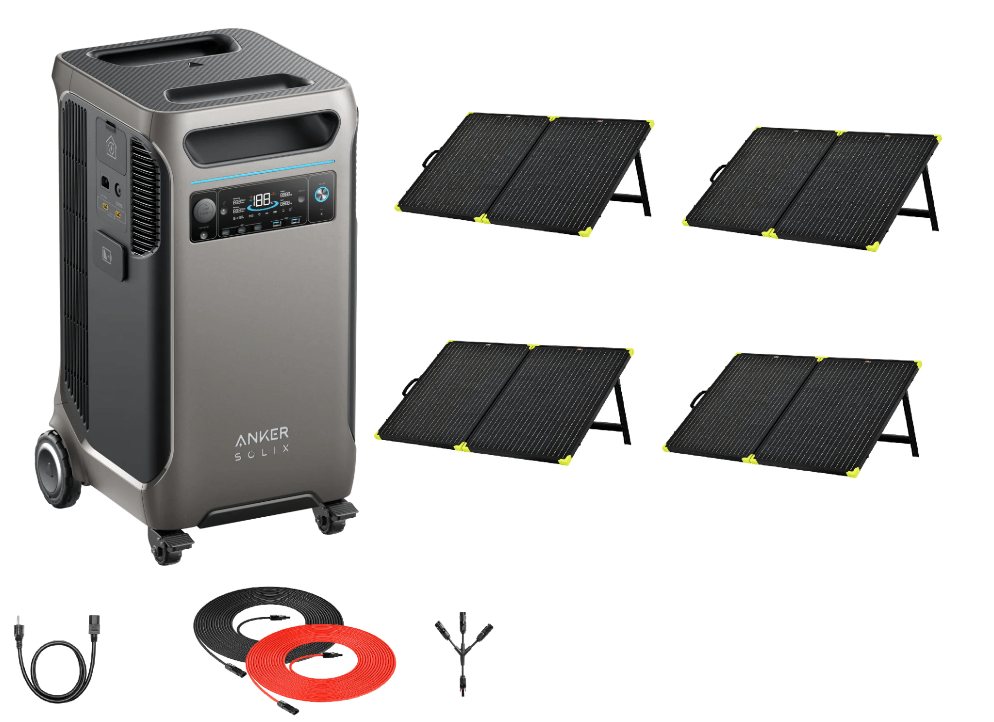Anker F3800 + 200W Solar Panels - AllProGenerators