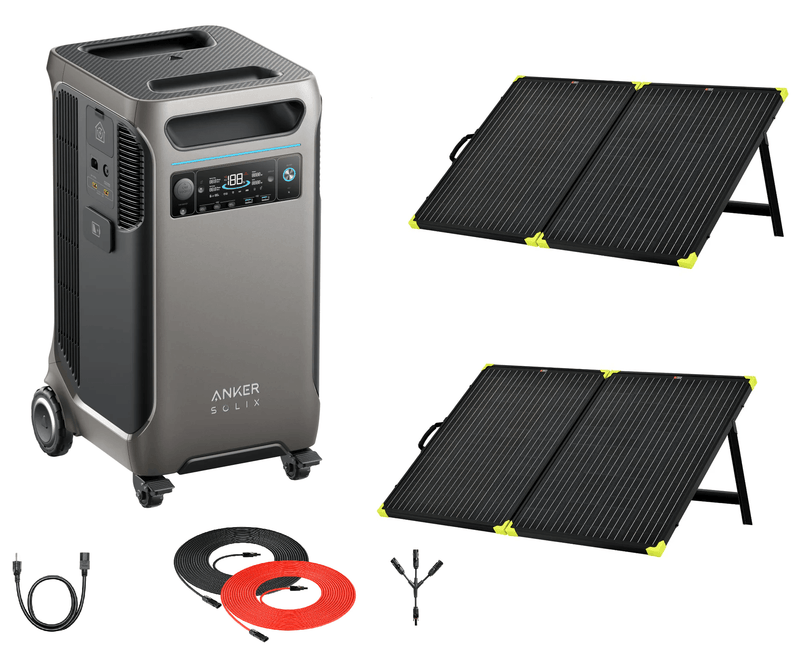 Anker F3800 + 200W Solar Panels - AllProGenerators