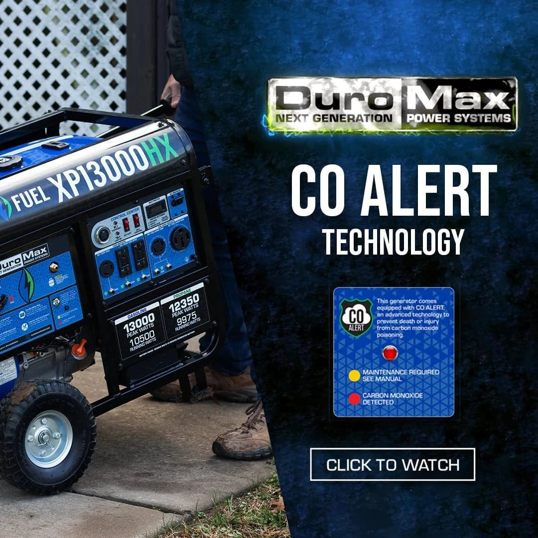 Duromax 5,500 Watt Dual Fuel Portable HX Generator w/ CO Alert - AllProGenerators