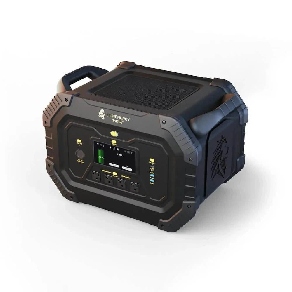 LION ENERGY SAFARI – Solar Generator | Portable Lithium Power Station - AllProGenerators