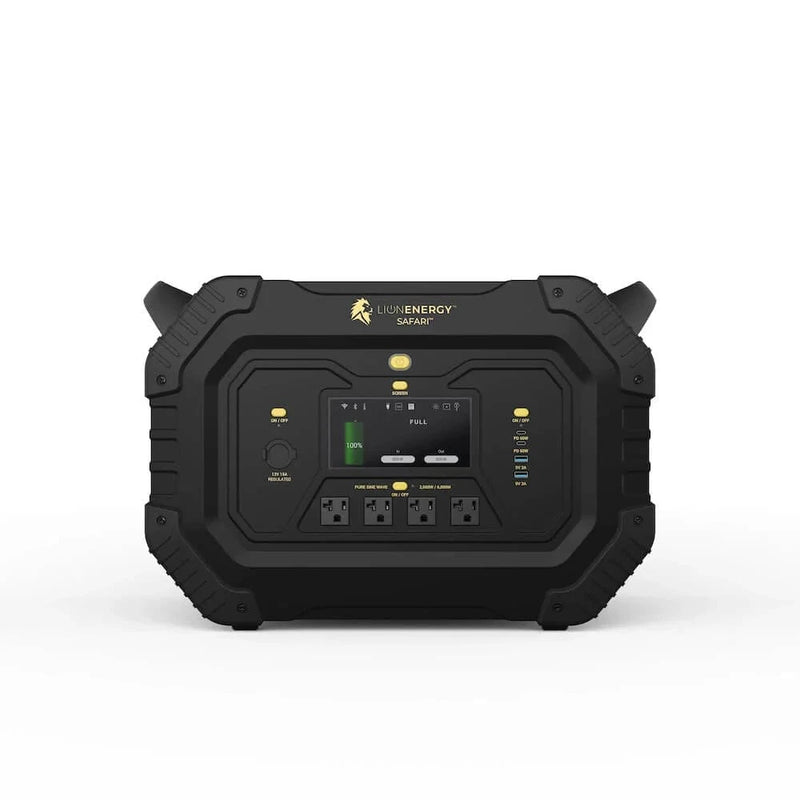 LION ENERGY SAFARI – Solar Generator | Portable Lithium Power Station - AllProGenerators