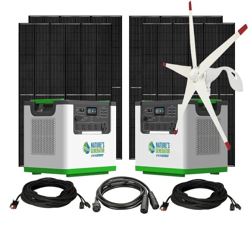 Nature's Generator Lithium 3600 Solar and Wind Generator - AllProGenerators