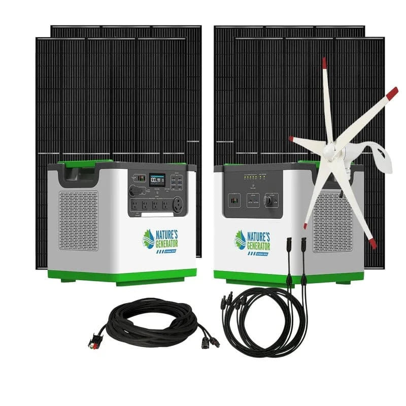 Nature's Generator Lithium 3600 Solar and Wind Generator - AllProGenerators