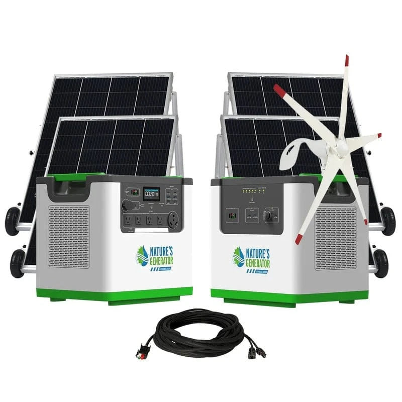 Nature's Generator Lithium 3600 Solar and Wind Generator - AllProGenerators