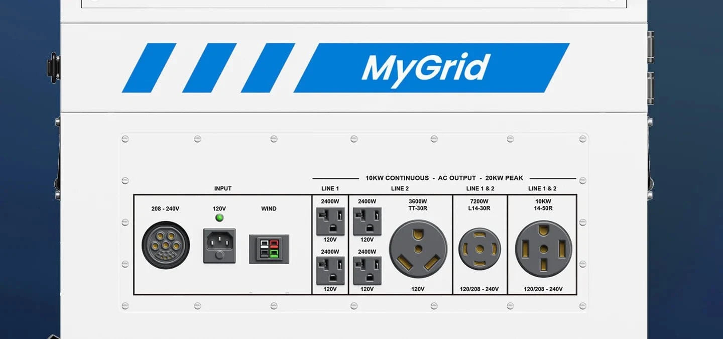 Nature's Generator MyGrid 10K With Panels and wind Turbine - AllProGenerators