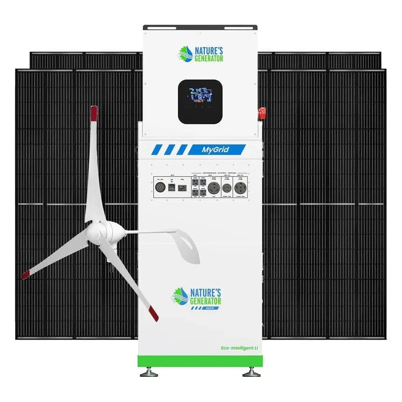 Nature's Generator MyGrid 10K With Panels and wind Turbine - AllProGenerators