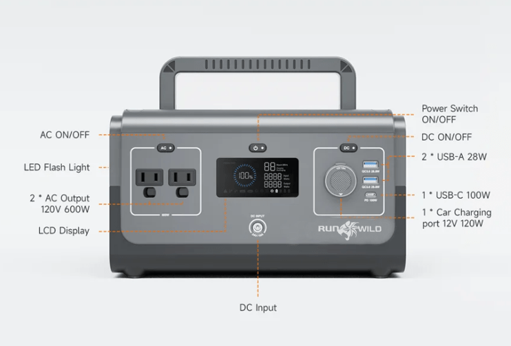 RUNWILD 600W Mini Power Station – Standard & Expansion Bundle | AllProGenerators - AllProGenerators