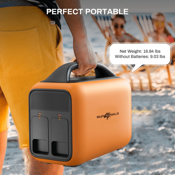 RUNWILD 600W Portable Power Station – Standard & Solar Bundle Options | AllProGenerators - AllProGenerators