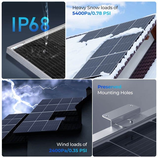 2PCS Bifacial 450 Watt Monocrystalline Solar Panel - AllProGenerators