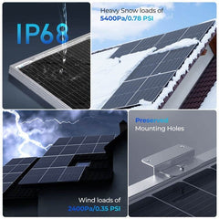2PCS Bifacial 450 Watt Monocrystalline Solar Panel - AllProGenerators