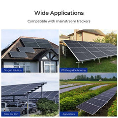 2PCS Bifacial 450 Watt Monocrystalline Solar Panel - AllProGenerators
