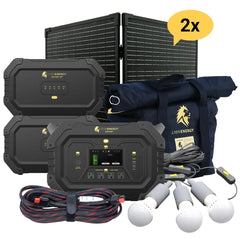 Safari+2 XPs Portable Power Station Bundle | Lion Energy Solar Generator Kit - AllProGenerators