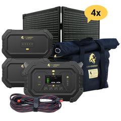 Safari+2 XPs Portable Power Station Bundle | Lion Energy Solar Generator Kit - AllProGenerators