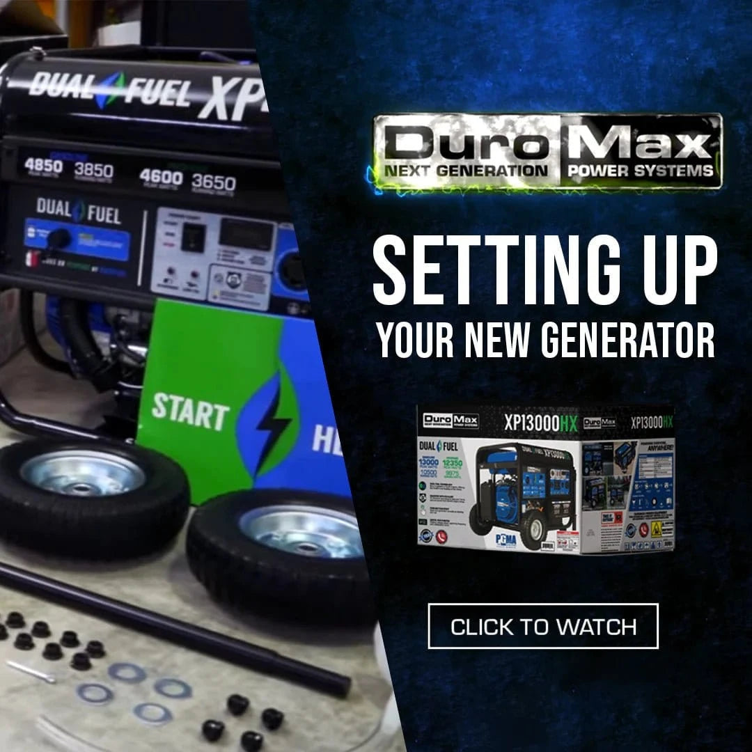 Duromax 5,500 Watt Dual Fuel Portable HX Generator w/ CO Alert - AllProGenerators