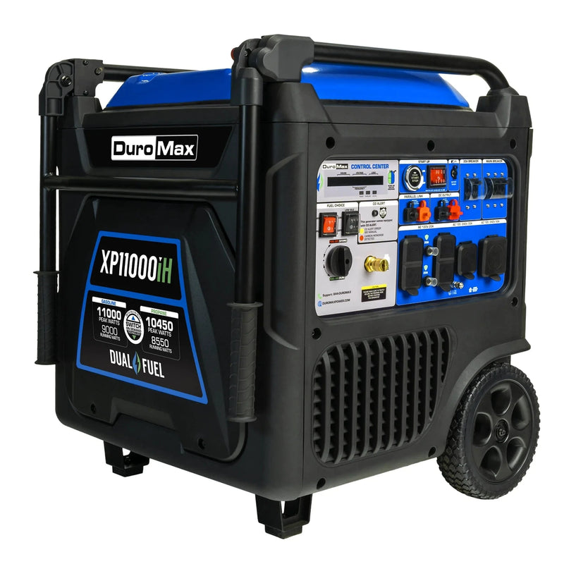 Duromax 11,000 Watt Portable Dual Fuel Inverter Generator w/ CO Alert - AllProGenerators