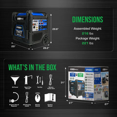 Duromax 11,000 Watt Portable Dual Fuel Inverter Generator w/ CO Alert - AllProGenerators