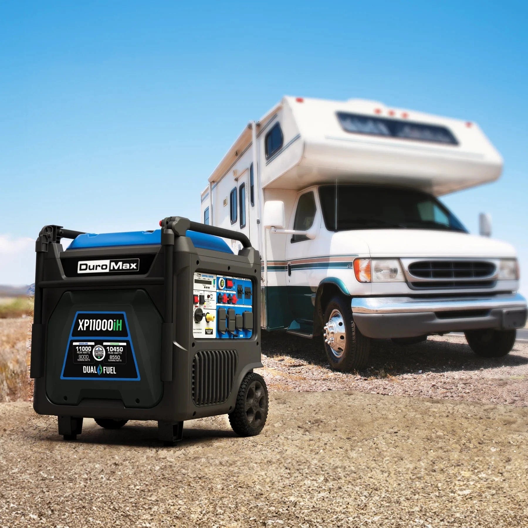 Duromax 11,000 Watt Portable Dual Fuel Inverter Generator w/ CO Alert - AllProGenerators