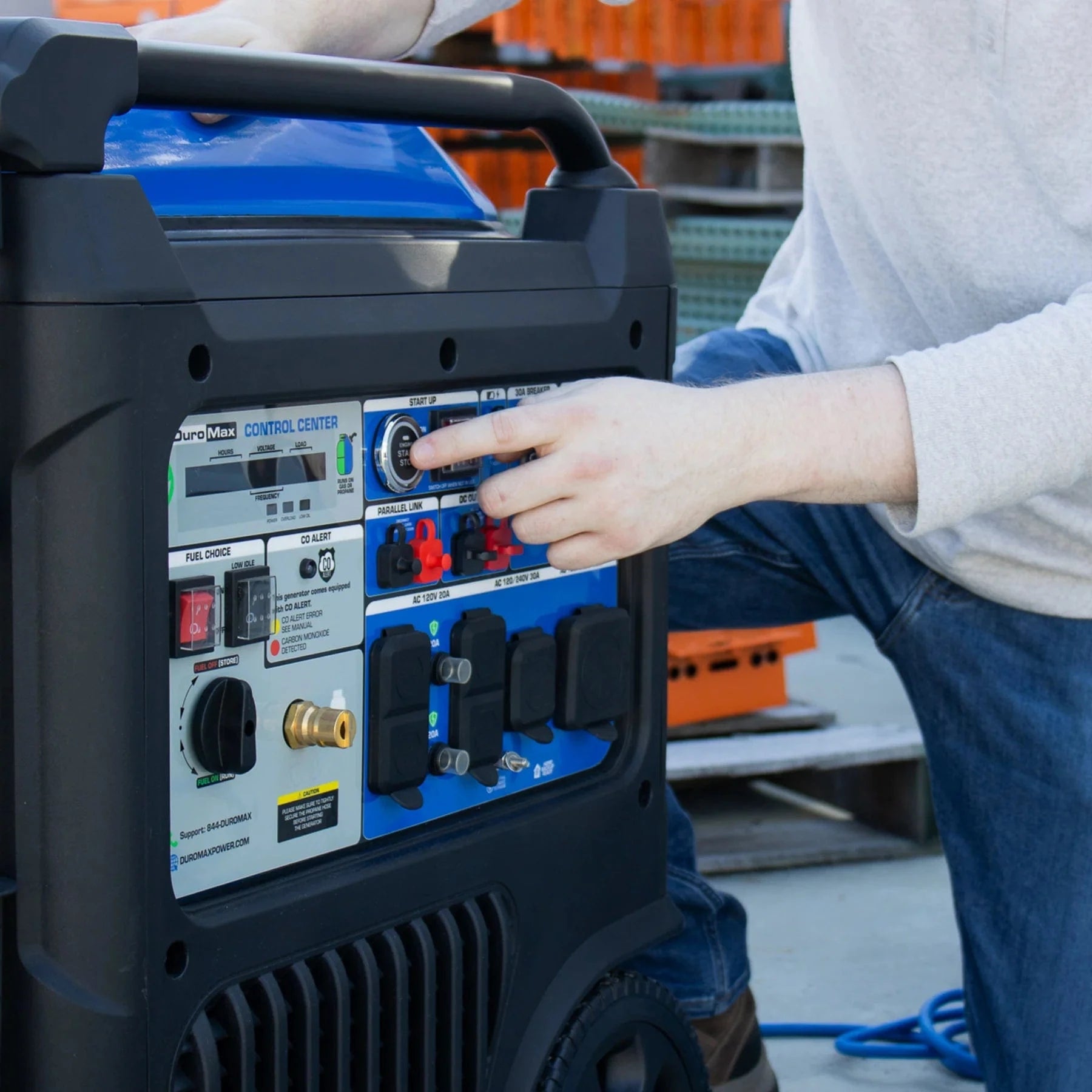 Duromax 11,000 Watt Portable Dual Fuel Inverter Generator w/ CO Alert - AllProGenerators