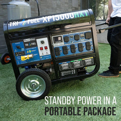 15,000 Watt Electric Start Tri - Fuel Portable Generator - AllProGenerators