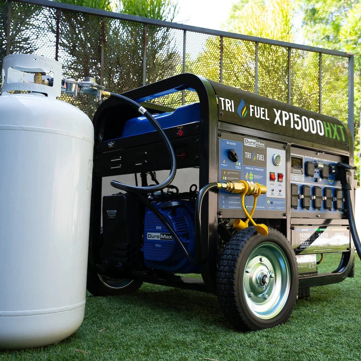15,000 Watt Electric Start Tri - Fuel Portable Generator - AllProGenerators