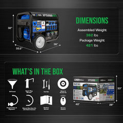 15,000 Watt Electric Start Tri - Fuel Portable Generator - AllProGenerators