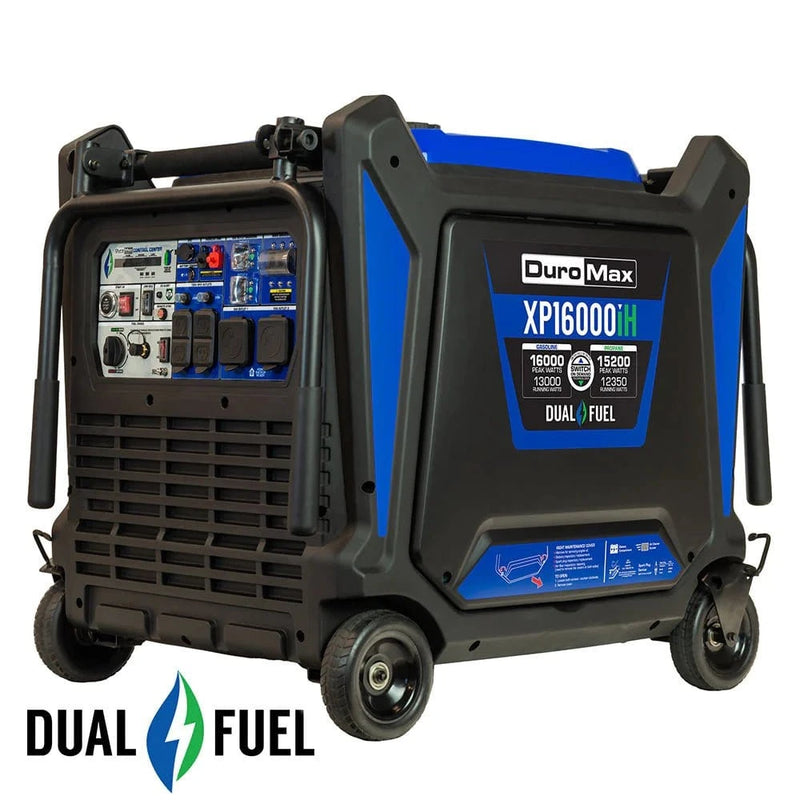 Duromax 16,000 Watt Dual Fuel Portable Inverter Generator w/ CO Alert - AllProGenerators