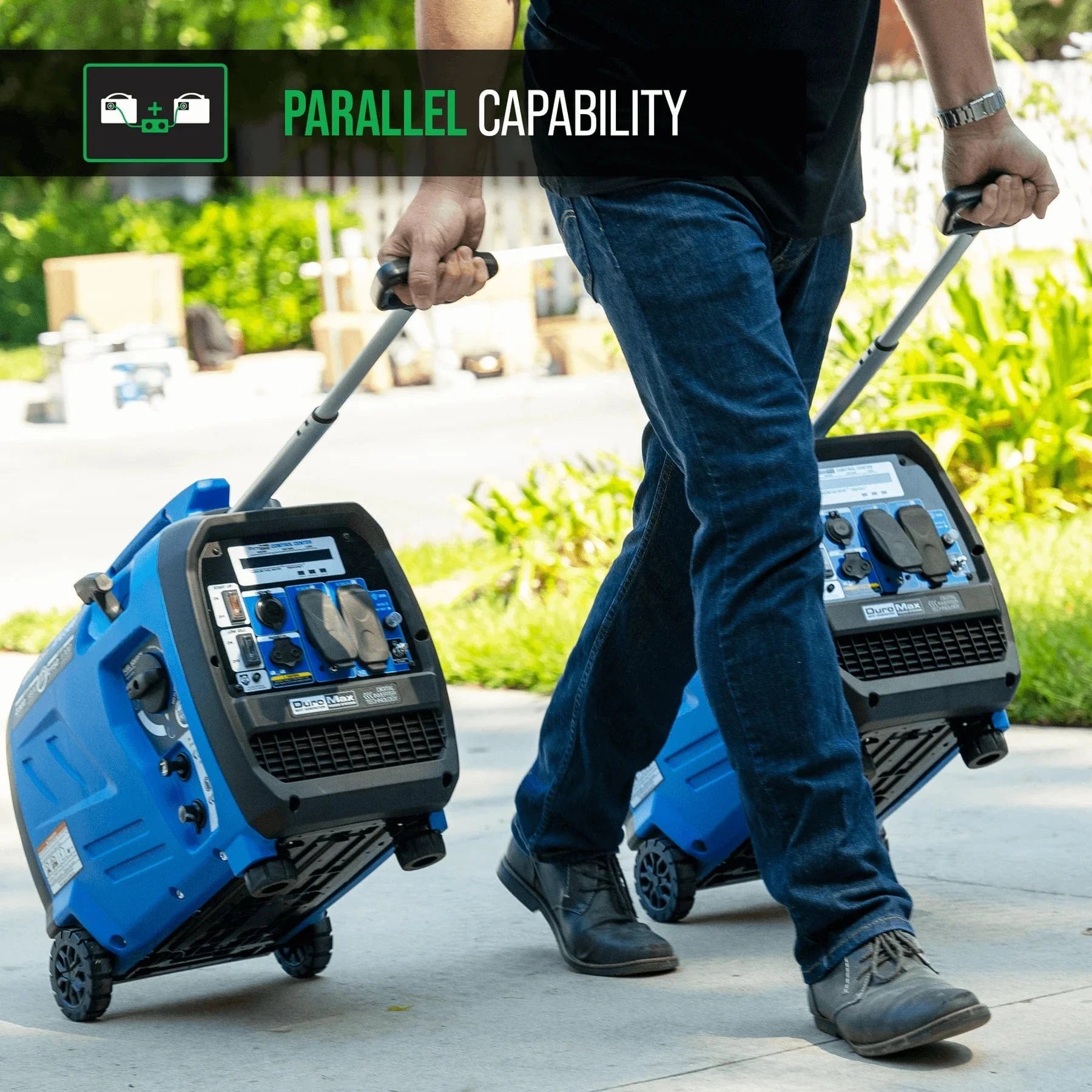 Duromax XP2300IH 2,300 Watt Dual Fuel Portable Inverter Generator w/ CO Alert - AllProGenerators