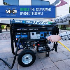Duromax 5,500 Watt Dual Fuel Portable HX Generator w/ CO Alert - AllProGenerators