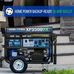 Duromax 5,500 Watt Dual Fuel Portable HX Generator w/ CO Alert - AllProGenerators