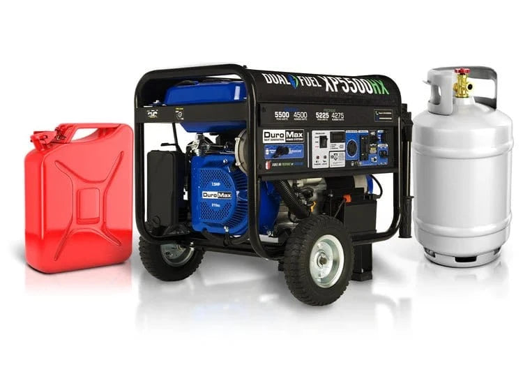 Duromax 5,500 Watt Dual Fuel Portable HX Generator w/ CO Alert - AllProGenerators
