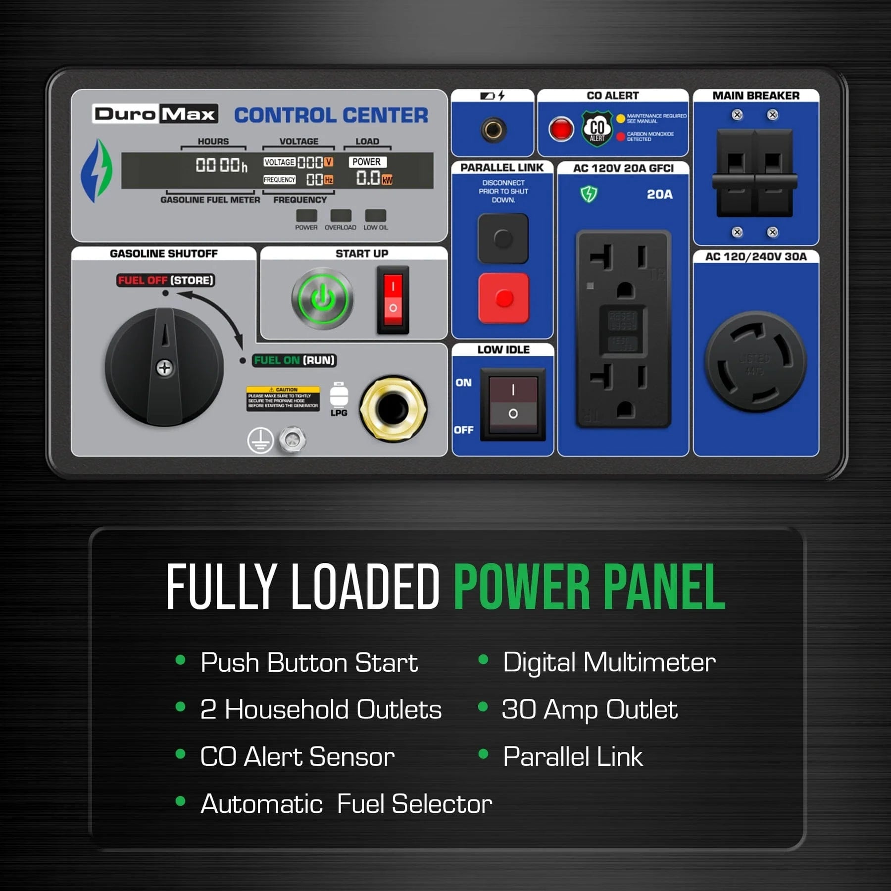 Duromax XP7000iH - 7,000 Watt Dual Fuel Inverter Generator w/ CO Alert - AllProGenerators