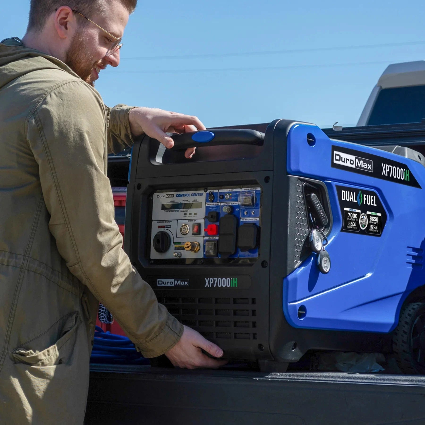 Duromax XP7000iH - 7,000 Watt Dual Fuel Inverter Generator w/ CO Alert - AllProGenerators
