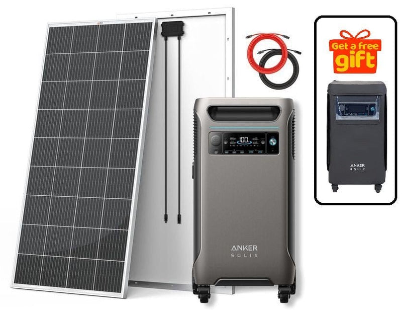 Anker SOLIX F3800 With 200W Solar Panels - AllProGenerators