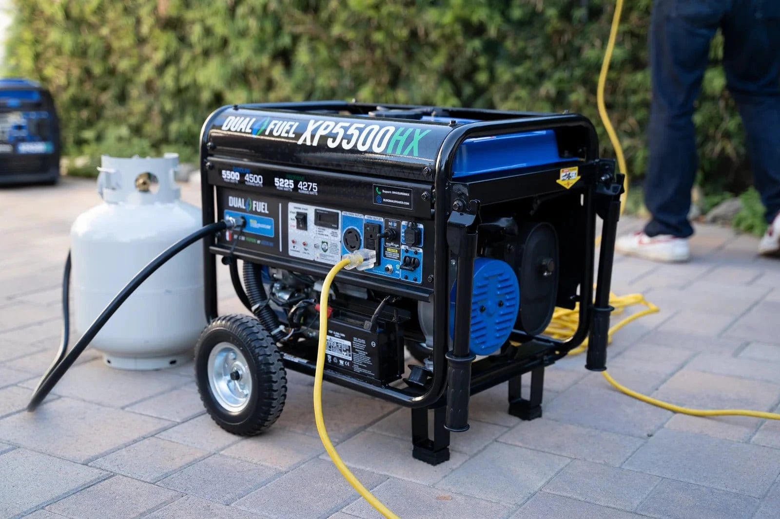 Duromax 5,500 Watt Dual Fuel Portable HX Generator w/ CO Alert - AllProGenerators