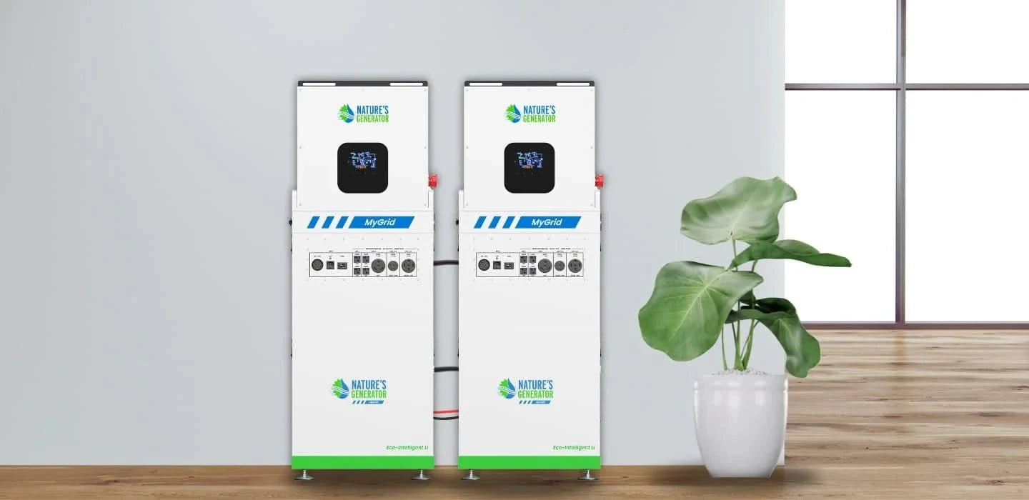 Nature's Generator MyGrid 10K With Panels and wind Turbine - AllProGenerators