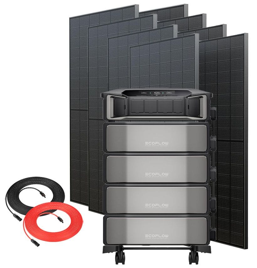 Ecoflow Delta Pro Ultra Solar Generator with 400 Watt Solar - Rigid Panels - AllProGenerators