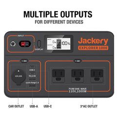 Jackery Solar Generator 1000 (Jackery 1000 + 2 x SolarSaga 100W solar panels) - AllProGenerators