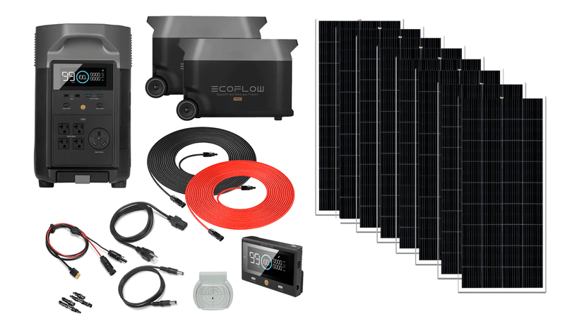 EcoFlow DELTA Pro 10.8KWH System With 800 to 1600 Watts of Solar - AllProGenerators