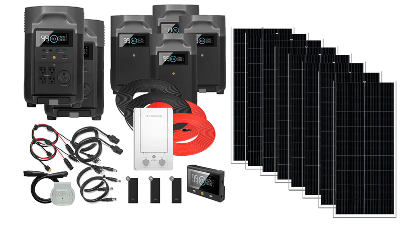 Ecoflow Delta Pro X2 - 21,600 Watt - Hour with 2,680 Watts of Solar Complete Solar Generator - AllProGenerators
