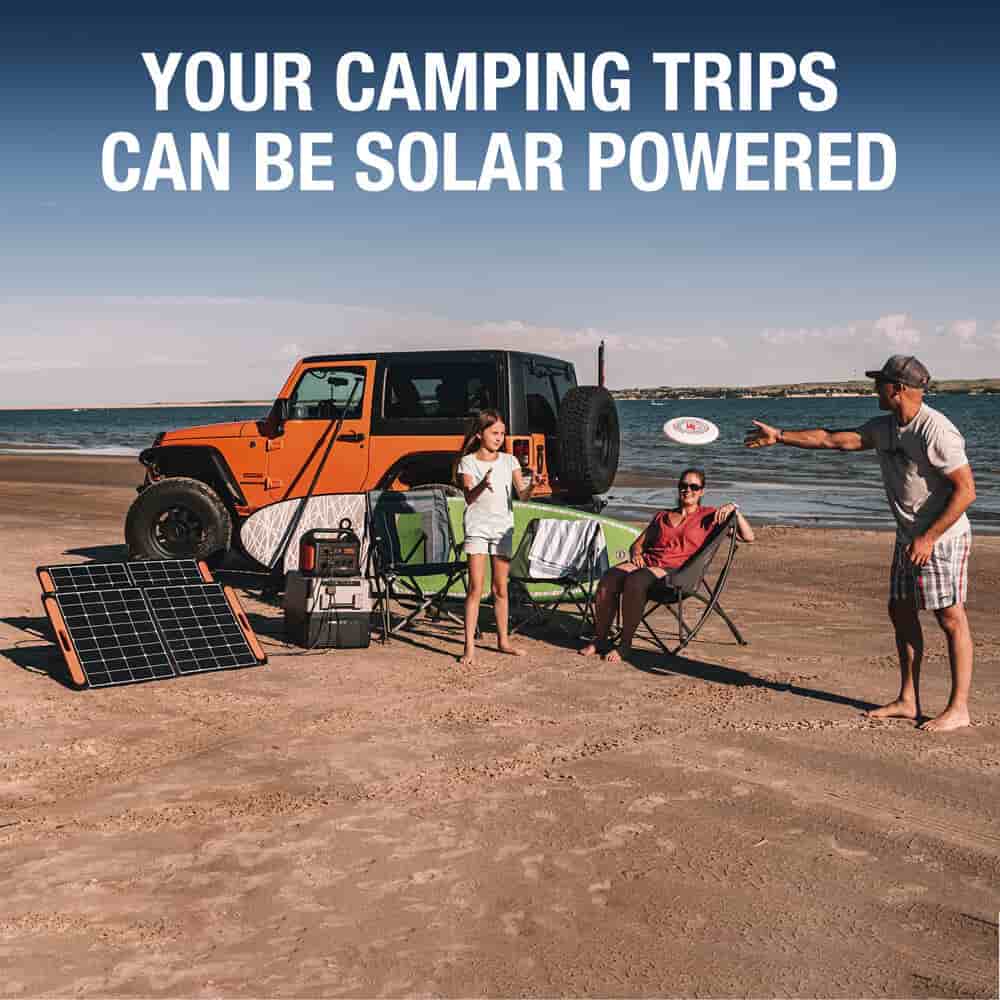 Jackery Solar Generator 1000 (Jackery 1000 + 2 x SolarSaga 100W solar panels) - AllProGenerators