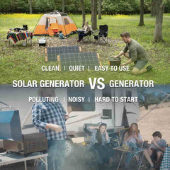 Jackery Solar Generator 1000 (Jackery 1000 + 2 x SolarSaga 100W solar panels) - AllProGenerators
