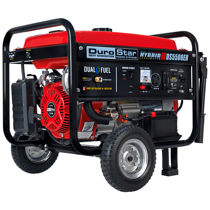 DuroStar DS5500EH 5500 - Watt Electric Start Dual Fuel Hybrid Portable Generator - AllProGenerators