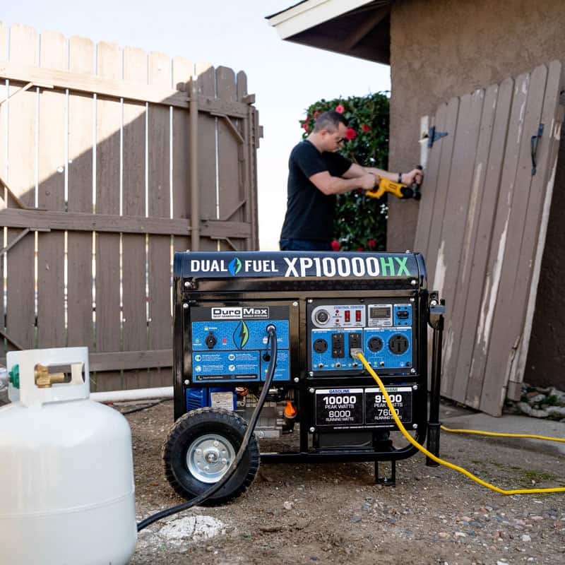 DuroMax XP10000HX 10,000 - Watt 439cc Dual Fuel Gas Propane Portable Generator with CO Alert - AllProGenerators
