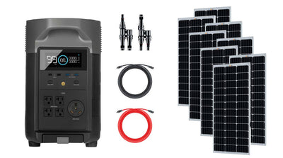 EcoFlow DELTA Pro Portable Power Station with 800 Watts of Solar Panels - AllProGenerators