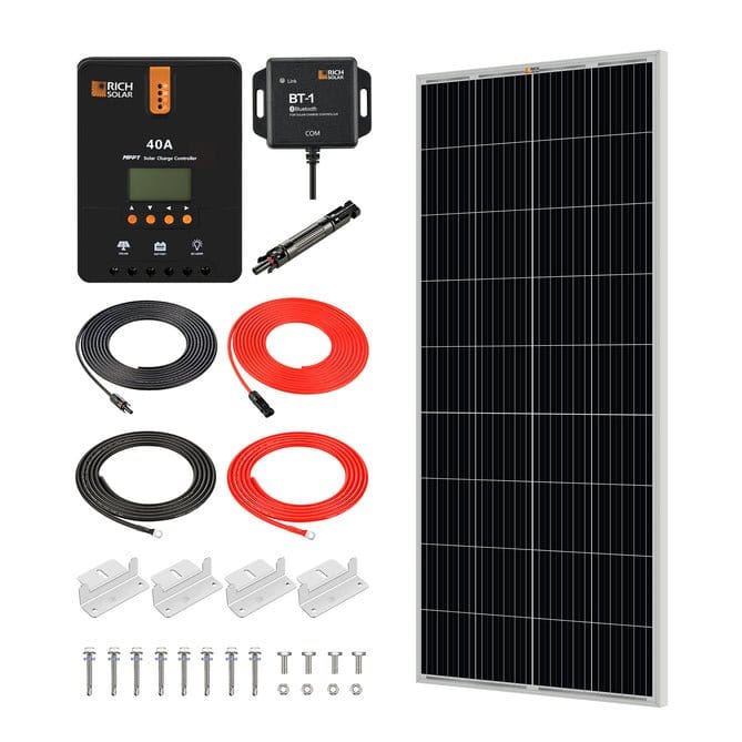 Rich Solar 200 Watt Solar Kit with 40A MPPT Controller - AllProGenerators