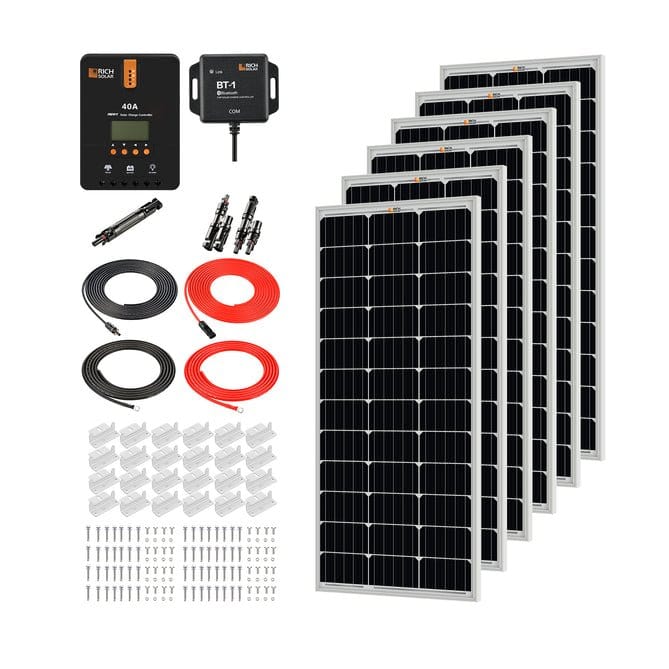 Rich Solar 600 Watt Solar Kit 40A MPPT Controller - AllProGenerators